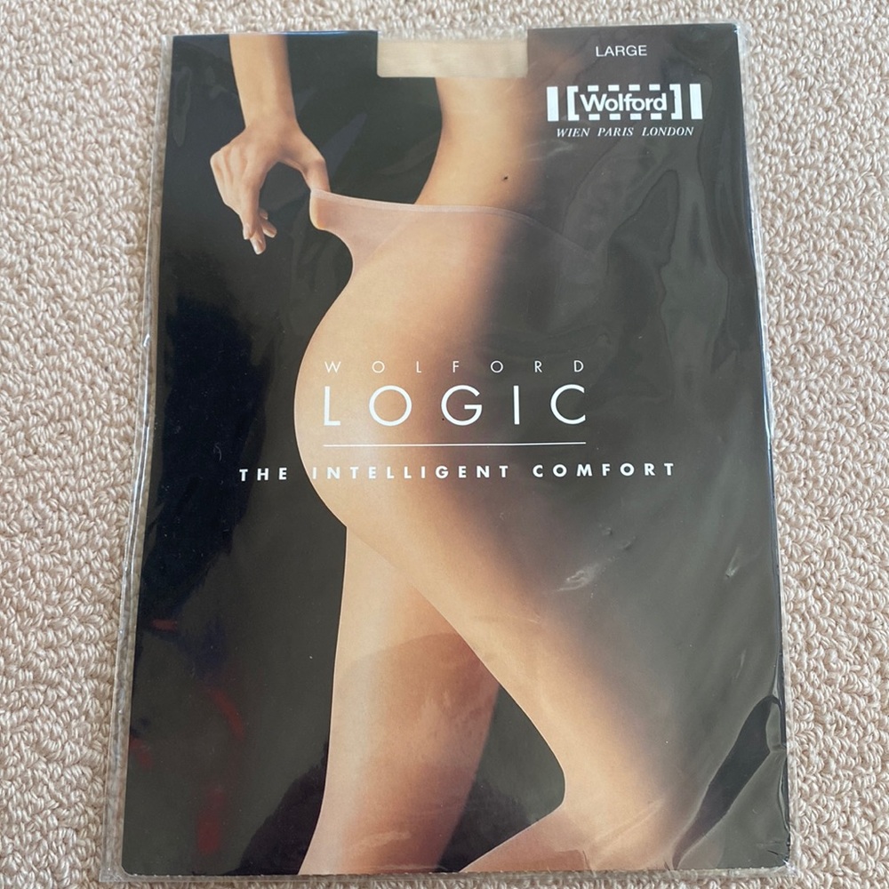 Wolford pantyhose large light nude new NIB invisible sheer to waist